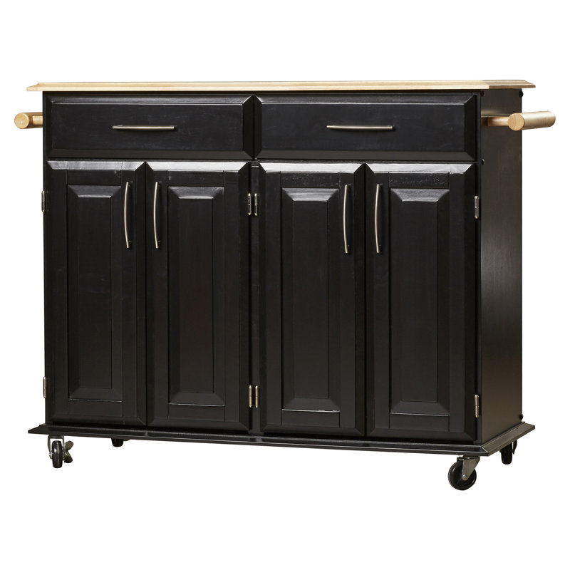 Hamilton Kitchen Island with Wood Top & Reviews Joss & Main